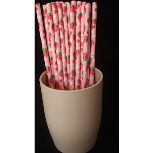Drinking paper straws fruit option for Birthday Wedding Party Decoration gift craft DIY favor