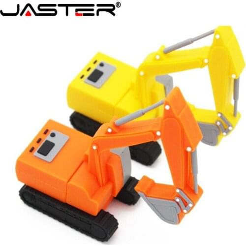 JASTER excavator usb flash drive grab pendrive 4GB 8gb 16gb 32gb 64gb Usb creativo pendrives mini gift memory stick