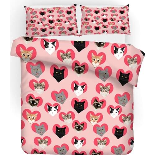 Home Textiles Lipstick Make Up Bedding Set Red Mouth Print 2/3pcs Duvet Cover For Girls Quilts Queen Women Double Bedroom Decor