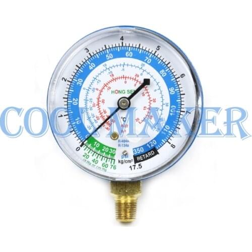 Refrigerant Manometer Manifold Gauge High/Low Pressure R134a R404a R22 R410a for refrigerator/air conditioner/car refrigerant