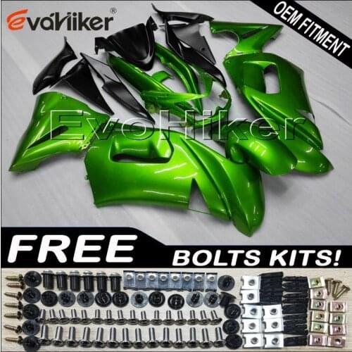 Motorcycle Fairing hull for 650R ER6f 2006 2007 2008 green ER-6f 06 07 08 ABS plastic motor Fairings kit
