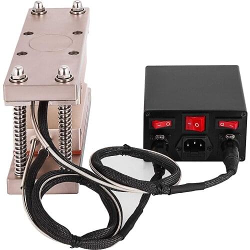 Golden Anodized Heating Plates Kit 3 * 5" Heat Plates Hot Press Plate Heat Exchanger Dual Hot Press Machine