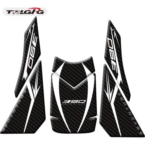 Motorcycle tank pad Stickers cratch-resistant suitable Fit For 390 ADV Adventure 2019-2021 3D Decoration Carbon fiber texture