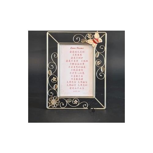 The new 2014 Christian photo frame Wrought iron diamond love reading frame Glass frame/frame
