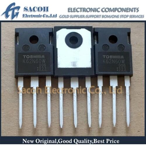 New Original 5PCS/Lot TK62N60W K62N60W or TK62N60W5 K62N60W5 or TK62N60X K62N60X 62N60 TO-247 61.8A 600V N-Ch MOS Transistor