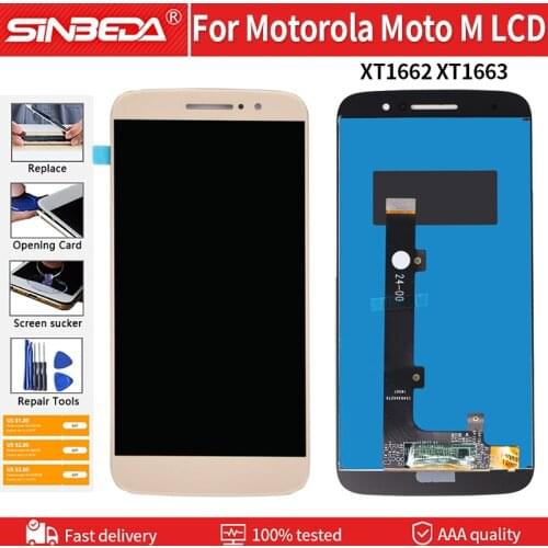 5.5" Original LCD For Motorola Moto M XT1662 XT1663 LCD Display Touch Screen Digitizer Replacement For Motorola Moto M LCD