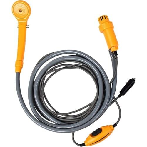 Portable Electric Shower Head Camping Water Pump for Boat Car Caravan Hiking Outdoor