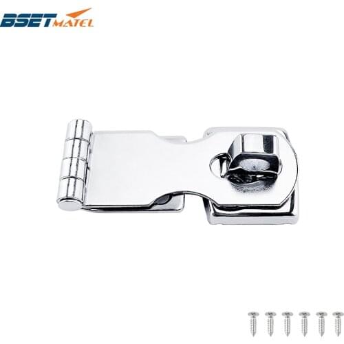 Marine Grade Stainless Steel 304 Cabinet Door Swivel Eye Locking Safety Hasp latch Clasp for Boat Yacht Hardware Accessories