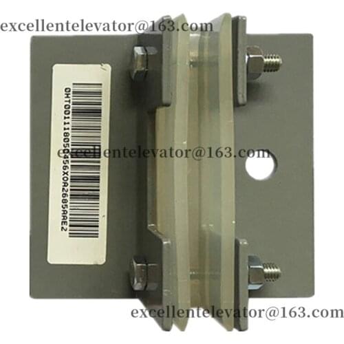 XOA2685AAE2 Elevator Counterweight Guide Shoe L120mm Groove Width 10mm Polyurethane Use for Otis 1 Pack=4 Pieces