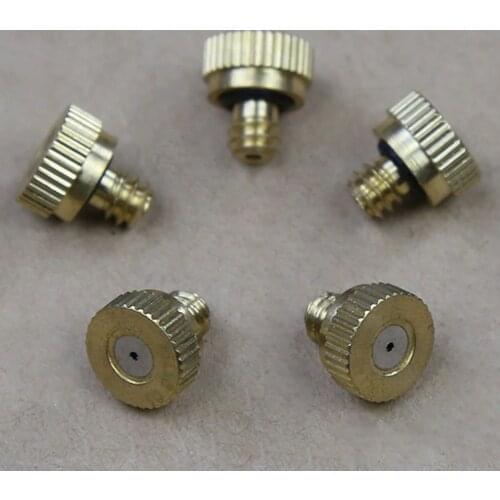 10pcs male Threaded Brass Low Pressure Atomization Irrigation Tap Water Fog Mist Nozzle Sprinkler Head Sprayer Flower Garden