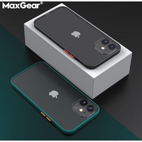 Luxury Shockproof Silicone Bumper Case for iPhone 12 Pro Max 12 Mini X XS XR 6 6S 8 7 Plus SE 2020 Transparent Matte Back Cover