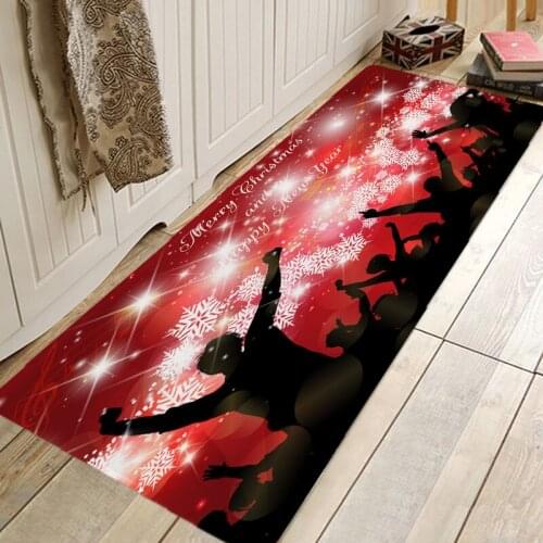 Christmas Rug 3D RUG Hallway Carpets and Rugs for Bedroom Living Room Carpet Kitchen Bathroom Anti-Slip Floor Mats 3D Mat