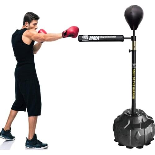 Boxing Reaction Target Stick Equipment Spinning Bar Free Standing with Punching Ball Strength Training Adult