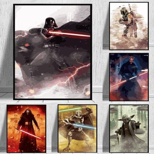 Modern Nordic Star Wars Wall Art Canvas Painting Abstract Home Decoration Posters And Prints Picture Bedroom Living Room Decor