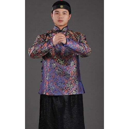Chinese Traditional rich man outfit capitalist garment Gown Robe Ropa tradicional China vetements traditionnels chinois