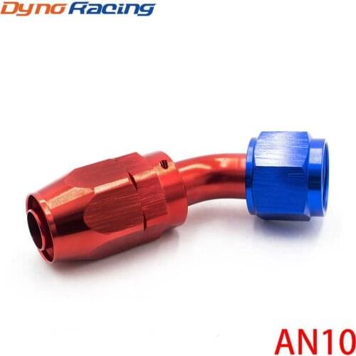 High Performance AN 10 Fitting AN10 Aluminum Fittings 45 Degree Oil/Fuel/Swivel hose fittings YC100354-45RD