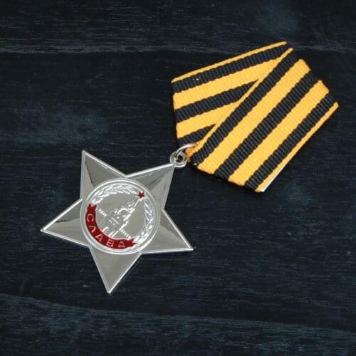 Top Quality 1PC Soviet Union USSR CCCP Badges Russia Red Star Meritorious Service Bravery Honor Medals Souvenir Gifts