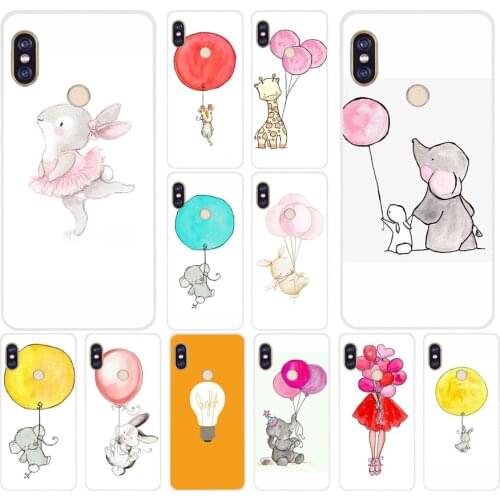 018AA Cartoon Caricature Funny Animal Rabbit with Soft Silicone Tpu Cover phone Case for xiaomi redmi 5A 5Plus note 5 5A Pro