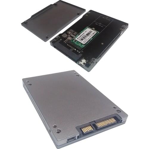 1Pcs NGFF to SATA3.0 hard disk box M.2 SSD to USB3.0 mobile hard disk box with cable