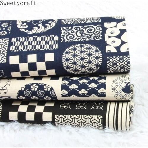 110x45cm Thick fabric by Half Yard Retro Pattern Cotton Cloth DIY Sewing Dress Bag Clothes New 2021 Patchwork Textile Material