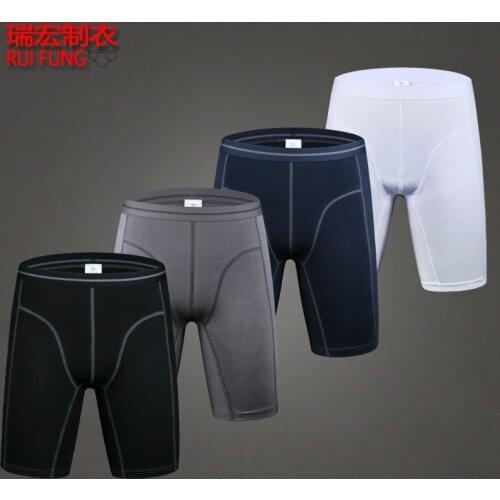 2pcs lot mens winter thick underwear boxers shorts casual cotton knee length men long leg sport boxer man thin underpans