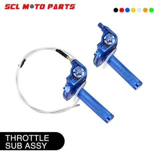 ALconstar-Motorcycle Quick For Twister Throttle Grips CNC Aluminum For Kayo Bse Apollo KTM ATV Dirt Pit Bike 110-250cc