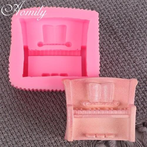 Aomily 3D Piano DIY Silicone Mould Fondant Kitchen Cake Decorating Mold for Chocolate Baking Tools Cupcake Birthday Cake Decor
