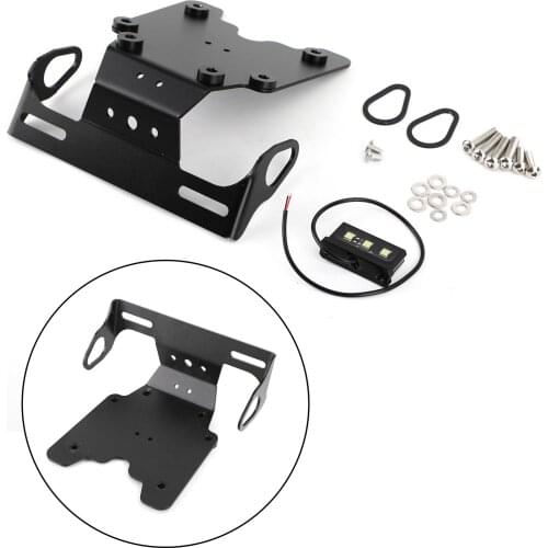 Areyourshop fit for Yamaha Tenere 700 2019 2020 2021 Aluminum License Plate Holder Frame Bracket Motorcycle Accessories Parts