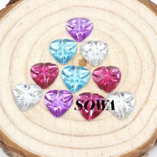 Free Shipping Size 12mm 48pcs/lot Multi Color Love Heart Shape Flatback Scrapbooking for phone/wedding Resin Beads