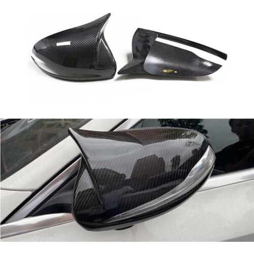 Fit For Mercedes-Benz W205 W222 W213 W238 X205 C S GLC E Class 2014-2016+ M Look Dry Carbon Fiber Mirror Cover Add On Style