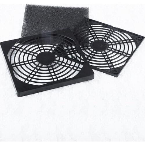 YCDC 4cm 8cm 9cm 12cm PC Computer Case Cover Dust Filter Anti-dust Dustproof Cover Case for PC Computer Fan Black