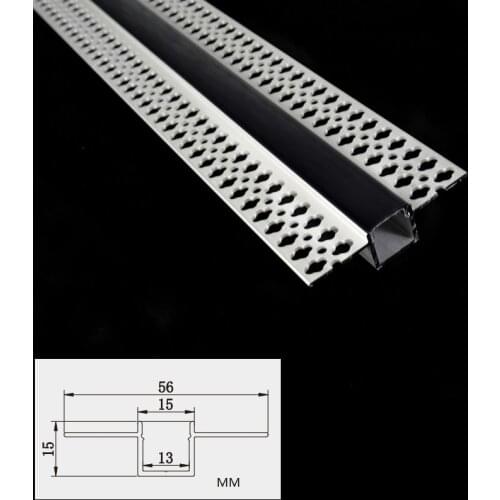 5-30 Pcs Of 1M 40Inch 12-20MM Tape LED Aluminum Profile ,5V 12V 24V Strip Drywall Recessed Ceiling Slot Groove Edge Channel