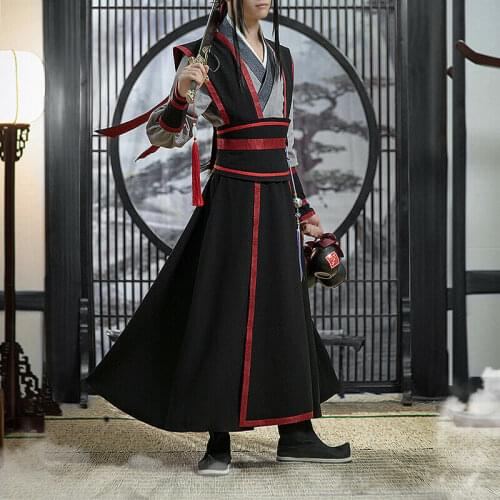 Wei Wuxian Cosplay Costume Suit Grandmaster of Demonic Cultivation Outfit New 2021