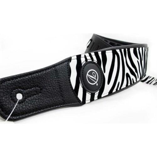 A Leopard Print Limited Edition Leather Guitar Strap Electric Bass Strap Suspenders Black White Musical Instrument Accessories