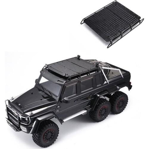 DJ TRAXXAS TRX4 metal luggage rack with anti-slip pattern TRX-6 G63 6x6 Parts Upgrade Accessories carro de control remoto