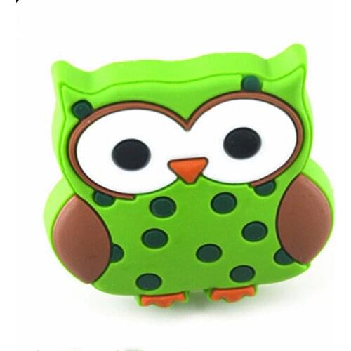 Cute Animals knob hidden Handle kids bedroom furniture handle Brown Bear Rubber Knob Green Mr.Owl Knob Furniture Fitting