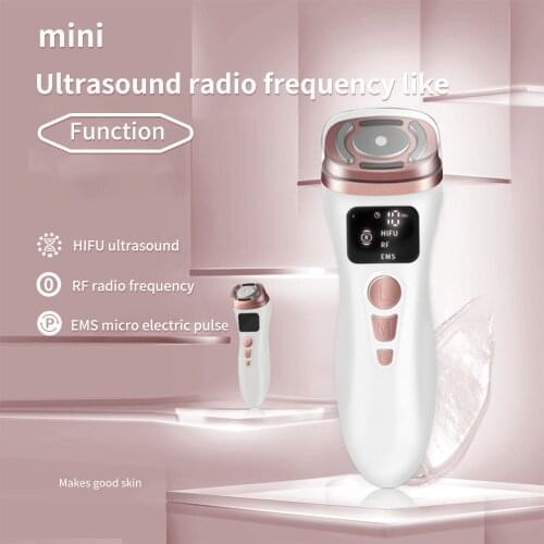 Mini Hifu High Intensity Focused Ultrasound Facial Lifting Machine RF Facial Face Lifting Anti Wrinkles Ultrasound Therapy