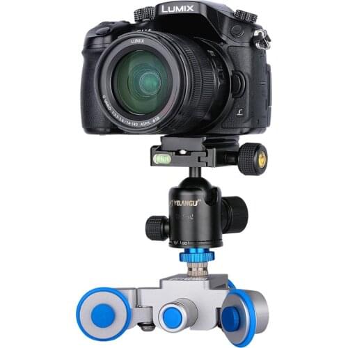 Motorized AutoDolly L3 Slider 3-Wheel Table Dolly for DSLR Camera and Smartphone 1/4 and 3/8 turn the Screws Dolly car