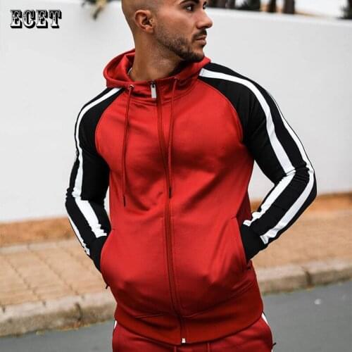 Mens clothing streetwear 2021 new splicing zipper hooded sweater Korean loose mens jacket casual sports trend hoodie men