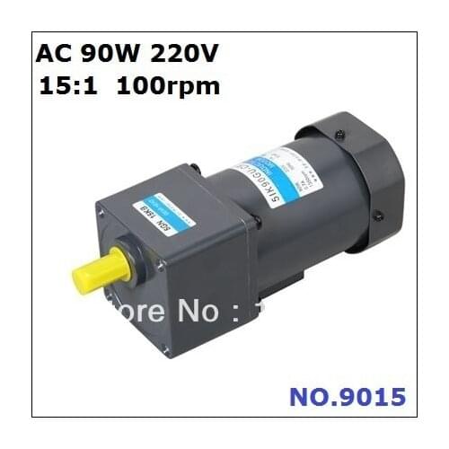 NO. 9015 ac geared motor 90W 220V 100rpm ratio 15:1