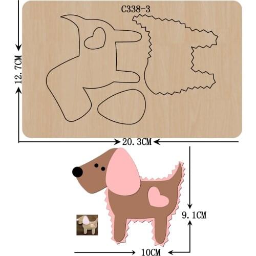 New Dog Wooden die Scrapbooking C338-3 Cutting Dies