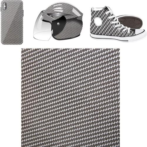 1PC Water Transfer Film Carbon Fiber PVA Hydrographic Film Diagonal Stripes Black White Water Immersion Sticker Process