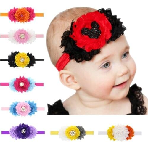 1 Piece MAYA STEPAN Flower Hair Head Bands Accessories New Baby Children Baby Newborn Girls Hair Rope Headband Headwear Headwrap