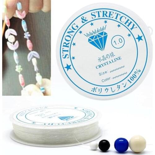 0.4-1mm Transparent white crystal fish silk elastic line Jewelry line Bead Wire DIY jewelry accessories handmade beading Corp