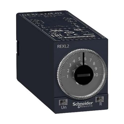 REXL2TMB7 On-delay timing relay - 0.1 s..100 h - 24 V AC - 2 OC