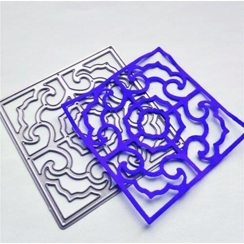 Ox Horn Square Frame Cutting Dies Carbon Steel Knife Mold for Scrapbooking Embossing Craft Metal Stencils DIY Album Paper Card