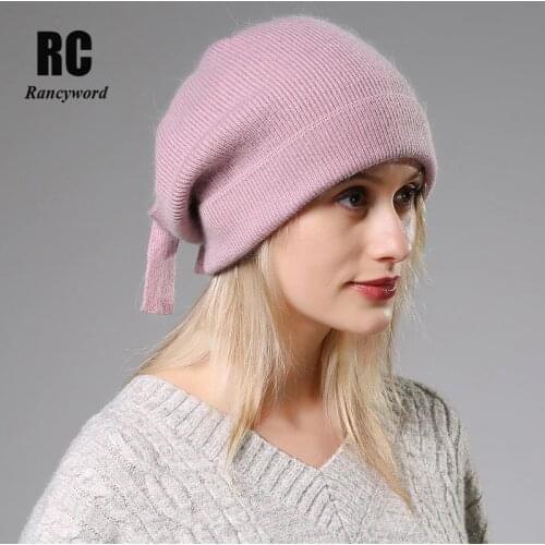 2019 new simple Rabbit fur Beanie Hat for Women Winter Skullies Warm Gravity Falls Cap Gorros Female Cap winter womens hat