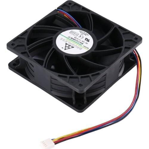 6000RPM DC12V 2.7 A Miner Cooling Fan 4-Pin Connector Brushless Replacement Cooler For Antminer Bitmain S7 S9 7 blades