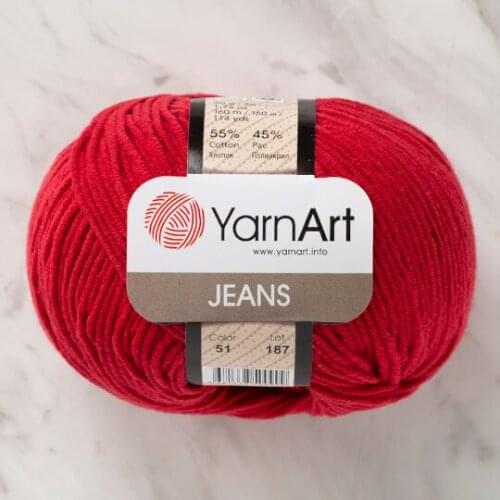 Yarnart Jeans 51 Yarn %55 Cotton - %45 Poly Acr 50g-160m Cardigan Sweater Shawl Blouse Home Textile Amigurumi Crochet Knitting