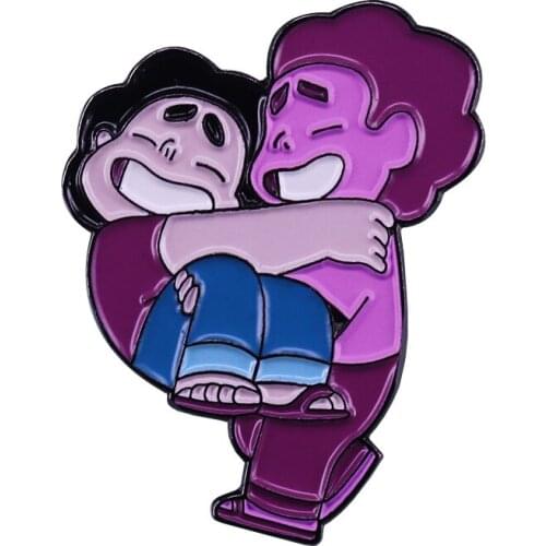 Pink Steven Universe Brooch Funny Cartoon Jewelry